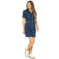 thumbnail image 2 of Celebrity Pink Juniors Button up Dress, Women's and Women's Plus, 2 of 5