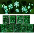 thumbnail image 1 of 9 Sheets Christmas Nail Sticker Fashion Luminous Nail Decal Adhesive Nail Decal, 1 of 10