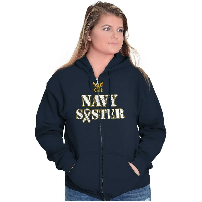Navy sales sister hoodie