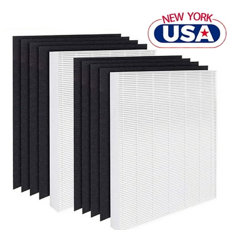 

2 HEPA + 8 Carbon Pre Filters for Winix Part Size 21 5300 WAC5300 WAC5500 WAC6300