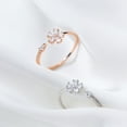 thumbnail image 4 of Five Petals Flower Ring For Women S925 Silver Jewelry Floral Elegant Delicate Anniversary Gift For Her Jewelry, 4 of 5