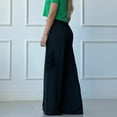 thumbnail image 7 of XuJwPNcy Palazzo Pants for Women Fashion Solid High Rise Trousers with Button Straight Wide Leg Lounge Pants, 7 of 7