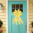 thumbnail image 3 of Easter Day Bunny Bow Home Office Decoration Large Size Multi-layered Fabric Wreath Holiday Tree Topper Bow for Front Door Birthdays Carnivals Party Supplies, 3 of 8