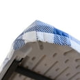 thumbnail image 6 of Waverly Inspirations Elastic Fitted Vinyl Table Cover With Flannel Backing, 6Ft Table, 72" x 30", Gingham Blue , 1 PK, 6 of 6