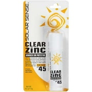CCA Industries Solar Sense Clear Zinc Sport Stick, 0.45 oz