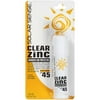 CCA Industries Solar Sense Clear Zinc Sport Stick, 0.45 oz