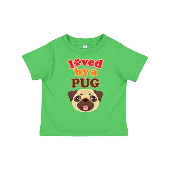Inktastic Pug Dog Loved by a Pug Boys or Girls Toddler T-Shirt
