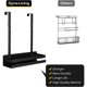 thumbnail image 5 of Estante de ducha colgante a prueba de óxido, diseño que ahorra espacio y optimiza el almacenamiento de su baño, ganchos antiarañazos que garantizan la seguridad y protección de sus puertas de vidrio,, 5 of 5