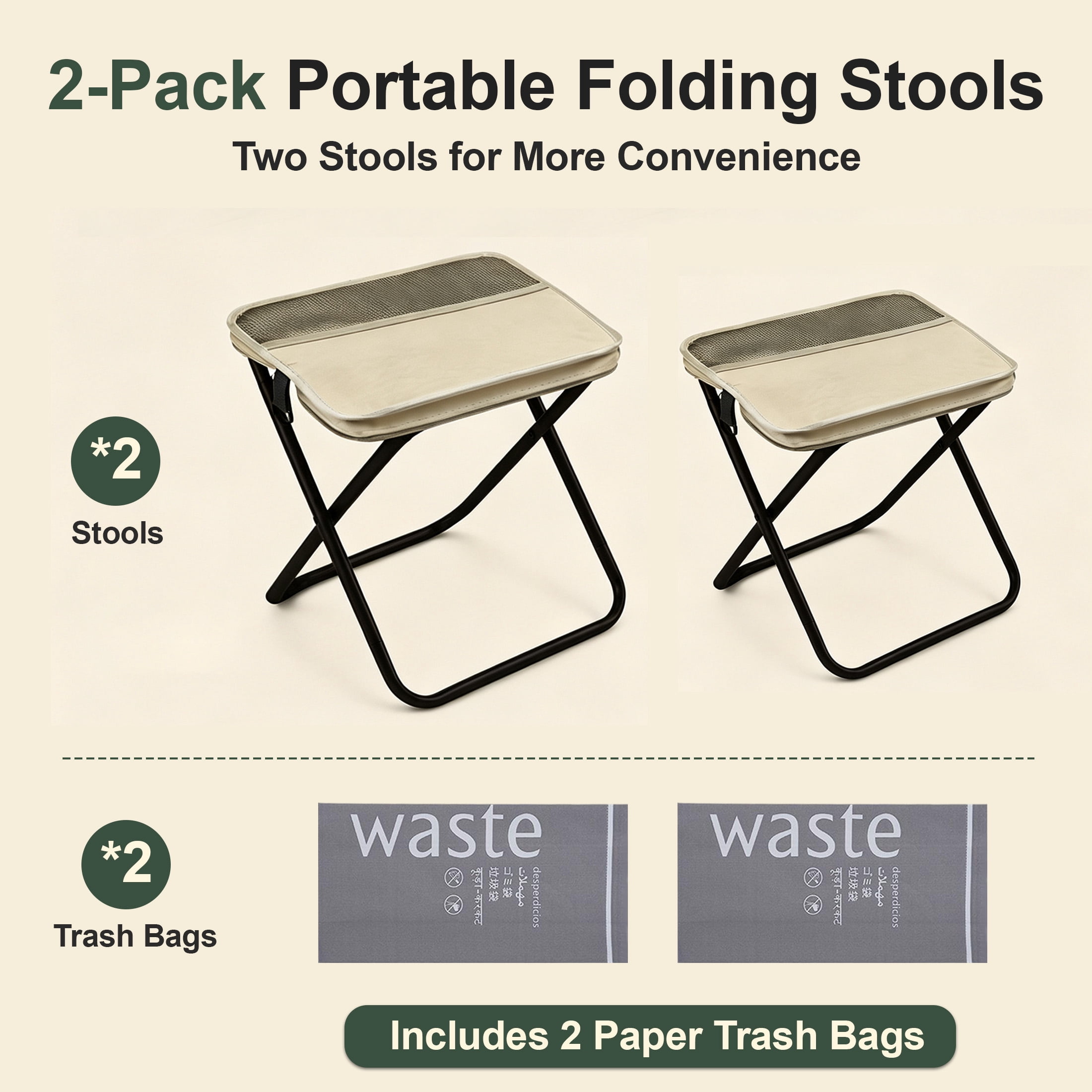 AILDEDE Foldable Backpack Stool – picture 9