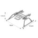 thumbnail image 5 of Extender El Protector Pierna Menaje Aumento Las Piernas Portátiles Plegables Accesorios Drones Livianos Liberación Rápida para DJI Mini 3, 5 of 9