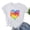 White, variant on Short Sleeve Summer Women Blouses Crew Neck Cute Heart Print Blouse Romantic Dating Plus Size T-Shirt XXL