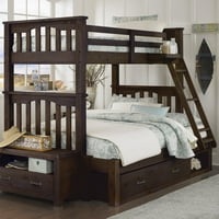 NE Kids Highlands Harper Twin over Full Bunk Bed