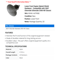 thumbnail image 2 of Lower Front Engine Splash Shield Hardware - Compatible with 2007 Chevy Silverado 2500 HD Classic, 2 of 2
