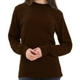 thumbnail image 3 of Oversized Unisex Lane Seven Ring Spun Cotton Premium Long Sleeve T-shirt - Chestnut 2XL, 3 of 4