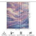 thumbnail image 2 of Purple Blue And Gold Wave Shower Curtain Modern Home Bathroom Bathtub Decor Waterproof Fabric with 12PCS Hooks, 2 of 6