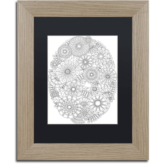 Trademark Fine Art "Big Beautiful Blossoms 7" Canvas Art by Hello Angel, Black Matte, Birch Frame