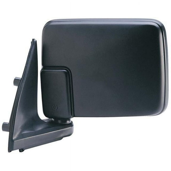 67002B - Fit System Driver Side Mirror for 87-96 Dodge D50 Pick-Up, Mitsubishi Pick-Up, black, foldaway, Manual Fits select: 1987-1993 DODGE RAM 50, 1994-1996 MITSUBISHI MIGHTY MAX