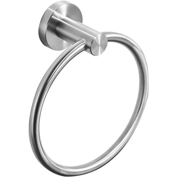 Hand Towel Ring for Bathroom, Durable SUS304 Stainless Steel, Brushed Nickel, Modern Style