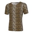 thumbnail image 4 of Lars Amadeus Men's Short Sleeves Round Neck Leopard Prints T-shirt, 4 of 6
