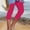Hot Pink, variant on TMOYZQ Women’s Capri Leggings Knee Length Seamless Lightweight Stretch Leggings High Waist Solid Color Leggings
