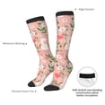 thumbnail image 4 of Sikiie Swan And Flowers3 Knee Socks, High Socks Long Stretchy Sock Women Knee High Stocking, Long Socks for Women, 4 of 6