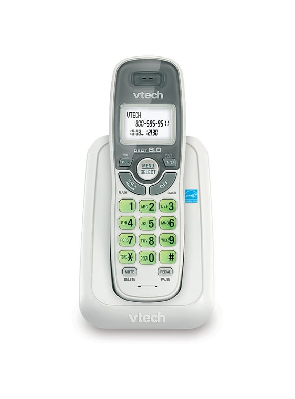 Vtech CS6114 1 Handset Cordless Phone- Caller ID, White