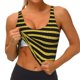 thumbnail image 3 of Balery Gold Glitter Sujetadores deportivos con espalda cruzada para mujer, acolchados, sin costuras, de alto impacto, ideales para yoga, gimnasio, entrenamiento y fitness.-Medium, 3 of 8