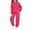 Hot Pink, variant on Zefriona Kids Thermal Fleece Heart Graphic Hooded Sweatshirt and Matching Jogger Pants Set 2-13Y Purple Size 2T