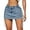 c01Blue, variant on LNWUY Women Short Skirt Denim Mini Skirt Low Waist Trendy Jean Skirts with Pockets Blue S