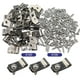 thumbnail image 2 of 100 Pcs Fence Clamps With 100 Pcs Screws Metal Clips Mount Welded To Vinyl Wood Or Metal Fence For 12-16 Gauge Fencing, 2 of 7