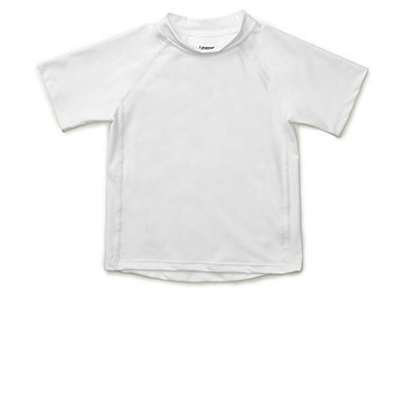 

Short Sleeve Baby Boys Girls Rash Guard Sun Protected UPF + 50 Kids & Toddler Swim Shirt (Size 12 Months-5 Toddler)
