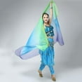 thumbnail image 4 of Women's Chiffon Belly Dance Veils Hand Scarves Gradual Colors, 4 of 4