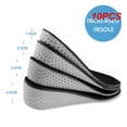 thumbnail image 2 of 10PCS Unisex Height Increase Insole Insert Memory Foam InsolesBreathable Full Hlaf Insole Sports Height Increase Shoe Pads Style B 10pcs, 2 of 6