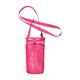 thumbnail image 2 of 2 Portabotellas De Agua De Malla Ligera Para Artículos Esenciales De Viaje, Deportes, Viajes, Color Rojo Rosa, 2 of 7