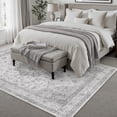 thumbnail image 5 of BERTHMEER 9'x12' Area Rugs for Living Room Rugs for Bedroom Gray Vintage Non Slip Washable Large Farmhouse Office Dining Room Oriental Traditional Distressed Carpets, 5 of 8