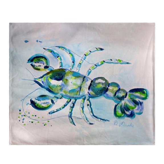 Betsy Drake Interiors Blue Crayfish Throw