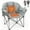 Gray-1 PACK, variant on MOPHOTO Oversized Heated Camping Chair, Patio Lounge Chairs with 3 Heat Levels, Portable Folding Heated Chair Round Moon Saucer Folding Lawn Chair Outdoor Chair for Camping, Lounge Patio, 2 Pack