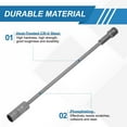 thumbnail image 4 of Socket de impacto profundo de 6 puntos de pared delgada de 17 mm y 1/2" de conducción de 16.5" de largo de acero CR-V, 4 of 7