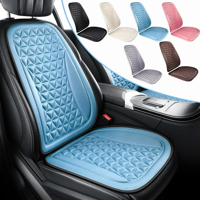 LSLJS Car Seat Cushion, Memory Foam Cooling Cushion for Car Seat, Lumbar Support Pillow, Seat Cushion for Full Back and Seat, Comfortable Car Seat Cushions for Driving, Non-Slip Bottom