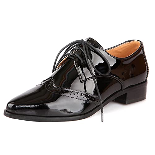 Low Heels Vintage Wingtip Oxfords Pumps 