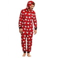 thumbnail image 3 of Christmas Family Matching Hoodie Pajamas Santa Claus One Piece Jumpsuit Baby Pajamas Pjs, 3 of 6