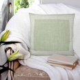 thumbnail image 3 of Light Green Geometric 26x26 Pillow Covers Set of 2, White Greek Key Design Burlap Modern Art Throw Pillow Covers Decorative Couch Cushion Case, Microfiber Square Pillowcases for Bedroom Living Room, 3 of 7