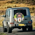 thumbnail image 4 of Kdxio Summer Gnome 1 for Tire Cover Wheel Protectors Tyre Covers Weatherproof Wheel Covers Universal Fit for Trailer Rv SUV Truck Camper Travel Trailers 14 inch, 4 of 5