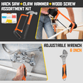 thumbnail image 4 of Cshidworld Home Repair Tool Set 110 PCS - Household Basic Portable Hand Repair Tool Kit with Case, Hammer, Pliers, Screwdrivers, Wrench and Voltage Tester for Home Maintenance and DIY Projects, 4 of 9