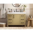 thumbnail image 2 of Elegant Kitchen and Bath 42 inch Single Bathroom Vanity In Honey Brown, 2 of 10