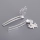 thumbnail image 5 of 2 juegos hechos la aleación china pinzas para el cabello pinzas para el cabello horquilla chal bufanda Pin para bricol , Plata, 5 of 9