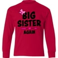 thumbnail image 3 of Inktastic Big Sister Again with Bow and Arrow Long Sleeve Youth T-Shirt, 3 of 5