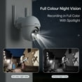thumbnail image 6 of 2K Solar Security Camera with Spotlight, ANRAN 360° View Wireless Outdoor Camera, Waterproof PIR Detection, Rechargeable Battery Powered Home Surveillance Camera with Color Night Vision 2-Way Audio, 6 of 14