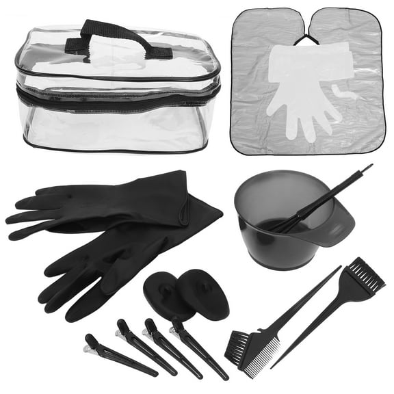 landege 1 Set of Hair Dying Tools Kit Hair Color Tools Set Hair Mixing Dye Bowl Brush Apron