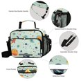 thumbnail image 3 of FORMRS Student Lunch Bag Insulated Reusable Cooler Box with Zipper Pockets, Space Patterns, 3 of 9